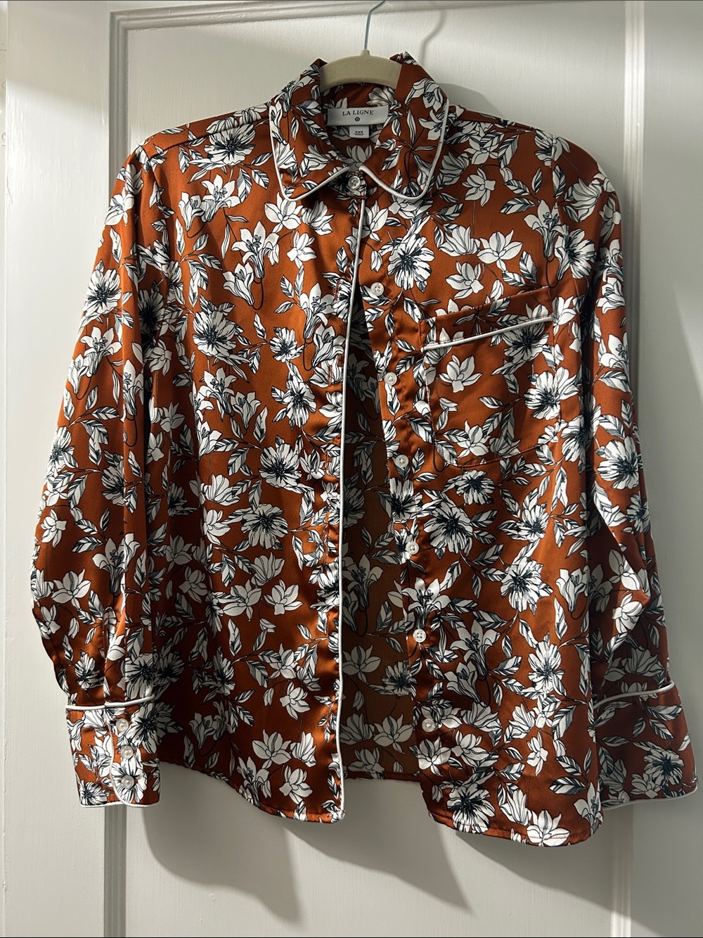 La Ligne x Target floral button down shirt